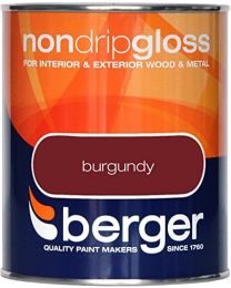 Berger Non Drip Gloss 750ml Burgundy