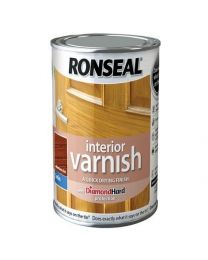 Ronseal RSLIVSMO750 750ml Quick Dry Satin Interior Varnish - Medium Oak