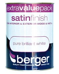 Berger Satin Paint 1.25L White