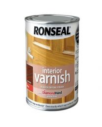 Ronseal RSLINGDO250 250ml Quick Dry Gloss Interior Varnish - Dark Oak