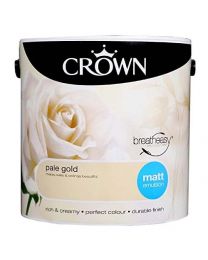 Crown Breatheasy Emulsion Paint - Matt - Pale Gold - 2.5L