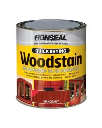 Ronseal 30137 750ml Quick Drying Wood Stain - Gloss Mahogany