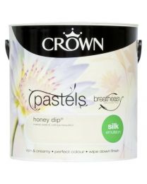 Crown Breatheasy Emulsion Paint - Silk - Honey Dip - 2.5L