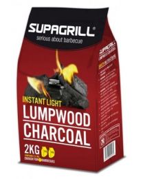 Supagrill 2 X 1KG Instant Light Charcoal Bags