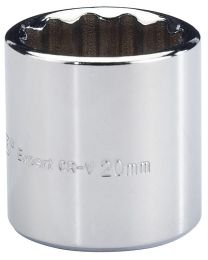 Draper Expert 20mm 3/8 Inch Square Drive Hi-Torq® Bi-Hexagon Socket (Sold Loose)