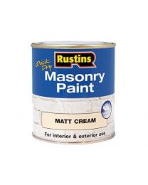 Rustins MASPC500 500 ml Masonry Paint - Cream