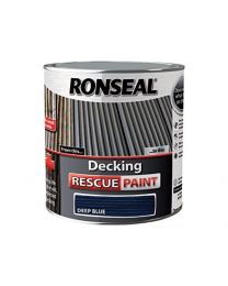 Ronseal DRPDB25L 2.5 Litre Decking Rescue Paint - Deep Blue