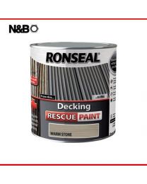 Ronseal RSLDRPWS25L Decking Rescue Paint, Warm Stone, 2.5 Litre