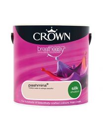 Crown Breathesay Paint - Pashmina (Pink) - Silk Emulsion - 2.5L