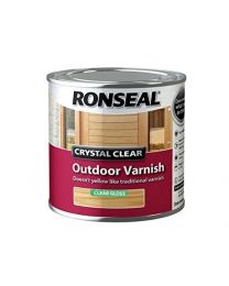 Ronseal CCODVM250 250 ml Crystal Outdoor Matt Finish Varnish - clear
