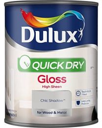 Dulux Quick Dry Gloss Paint, 750 ml - Chic Shadow