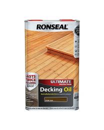 Ronseal RSLUDODO5L 5L Ultimate Protection Decking Oil - Dark Oak