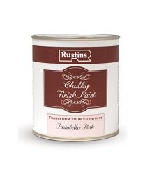 Rustins Quick Dry Chalky Finish Paint Portobello Pink (500ml)
