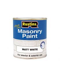 Rustins MASPW500 500 ml Masonry Paint - White