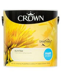 Crown Breatheasy Emulsion Paint - Matt - Sunrise - 2.5L
