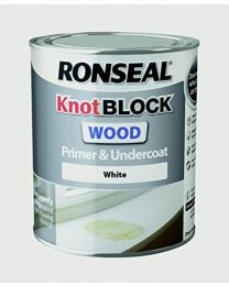 Ronseal RSLKBPU750 Knot Block Primer and Undercoat,White , 750 ml
