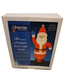 Inflatable Santa with Red LED 1.8m