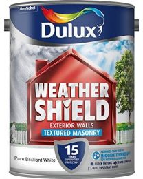 Dulux Weather Shield Textured Paint, 5 L - Pure Brilliant White