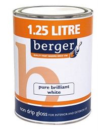 Berger 1.25l Liquid Gloss - Pure Brilliant White White 1.25L