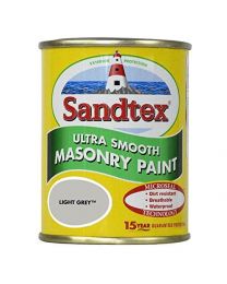 Sandtex 150ml Tester Pot Light Grey Ultra Smooth Masonry Paint