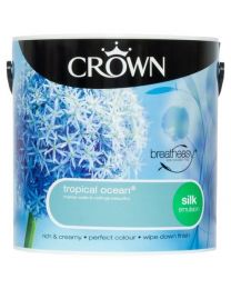 Crown Breatheasy Emulsion Paint - Silk - Tropical Ocean - 2.5L