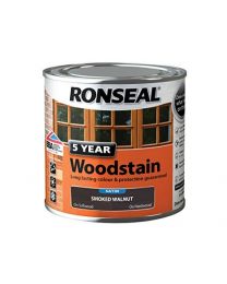 Ronseal 5YWSW250 250 ml 5 Year Smoked Woodstain Paint - Walnut