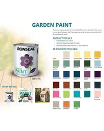 Ronseal RSLGPPC250 250 ml Garden Paint - Peacock