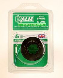 5 x ALM BQ112 Spool and line suitable for Qualcast and Bosch machines for specific models see description