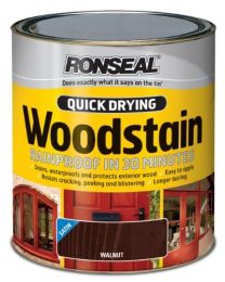 Ronseal QDWSW25L 2.5L Woodstain Quick Dry Satin - Walnut