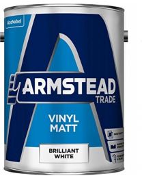 Armstead Trade Vinyl Matt Brilliant White 5 Litres