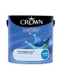 Crown Breatheasy Paint - Moonlight Bay (Blue) - Matt Emulsion - 2.5L