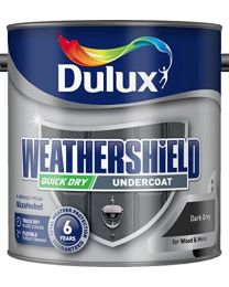 Dulux Weather Shield Quick Dry Undercoat Paint, 2.5 L - Dark Grey