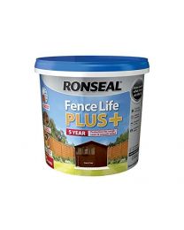 Ronseal RSLFLPPDO5L 5 Litre Fence Life Plus Paint - Dark Oak