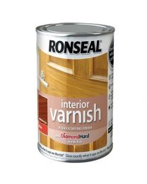 Ronseal RSLINGMO250 250ml Quick Dry Gloss Interior Varnish - Medium Oak