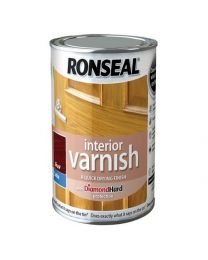 Ronseal RSLIVSTE250 250ml Quick Dry Satin Interior Varnish - Teak