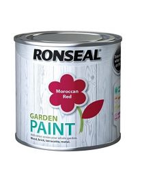 Ronseal RSLGPMR250 Garden Paint, Moroccan Red, 250 ml
