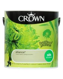 Crown Breatheasy Emulsion Paint - Silk - Alliance - 2.5L