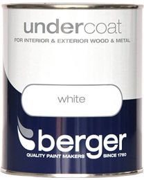 Berger Undercoat Pure Brilliant White Paint- 750ML Fast Postage