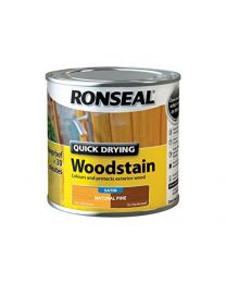Ronseal QDWSNP250 250 ml Satin Finish Quick Dry Woodstain - Natural Pine