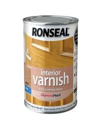 Ronseal RSLIVSBI750 750ml Quick Dry Satin Interior Varnish - Birch