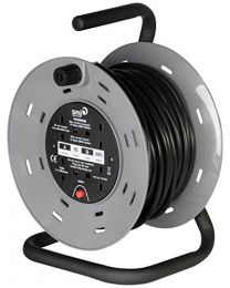 SMJ CTH2513 - 4SKT 25MTR 13A 240V Heavy Duty Cable Reel with Thermal Cut-Out
