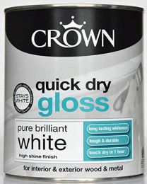 Crown Paint for Wood and Metal 750 ml - White