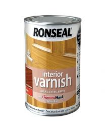 Ronseal RSLINGMO750 750ml Quick Dry Gloss Interior Varnish - Medium Oak