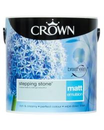 Crown Breatheasy Emulsion Paint - Matt - Stepping Stone - 2.5L
