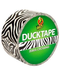 Duck 48mm x 9.1m Zebra Crossing Duck Tape