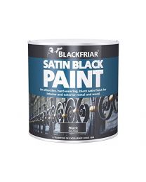 Blackfriar BKFSB250 250 ml Paint for Wood and Metal - Satin Black