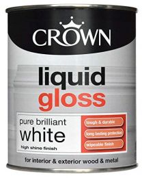 Crown Liquid Gloss Pure Brilliant White 750ml