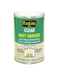 Rustins POMC500 500ml Poly Matt Varnish - Clear