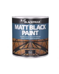 Blackfriar BKFMB125 125 ml Paint for Wood and Metal - Matt Black