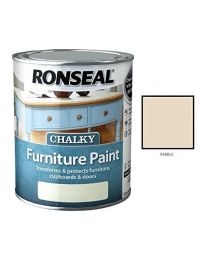 Ronseal RSLCFPP750 750 ml Chalky Furniture Paint - Pebble